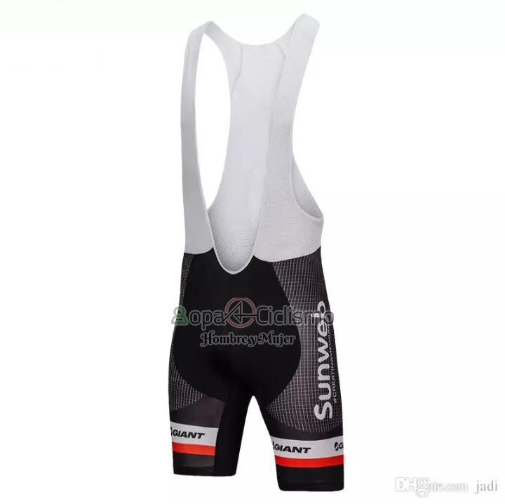 Sunweb Ropa Ciclismo Culotte Corto 2018 Mangas Cortas Gris y Negro